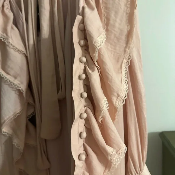 Pink Maxi Dress with ruffles NWT - Picture 12 of 16